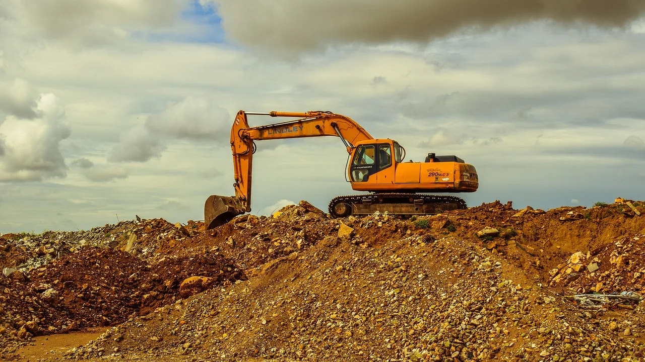 excavator, heavy machine, equipment, vehicle, machinery, yellow, debris, excavator, excavator, excavator, excavator, excavator. What to check in a patio renovation contractor bid
