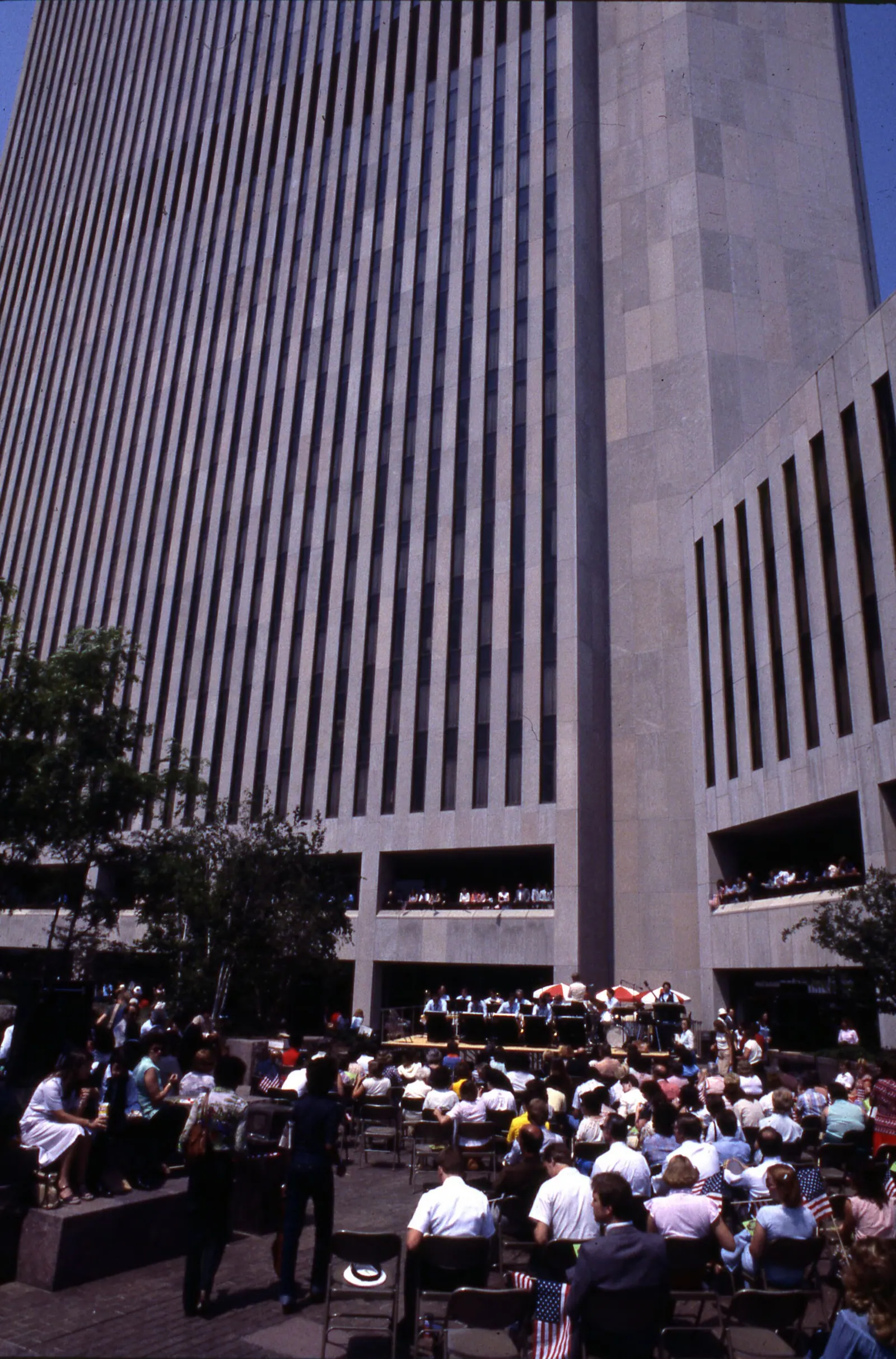 As part of the Music in the Air free outdoor concert series, the Tom Battenberg Jazz Ensemble performs onstage for a lunch time audience at Nationwide Plaza. The audience gathers o. 3 things about outdoor living contractors worth your time