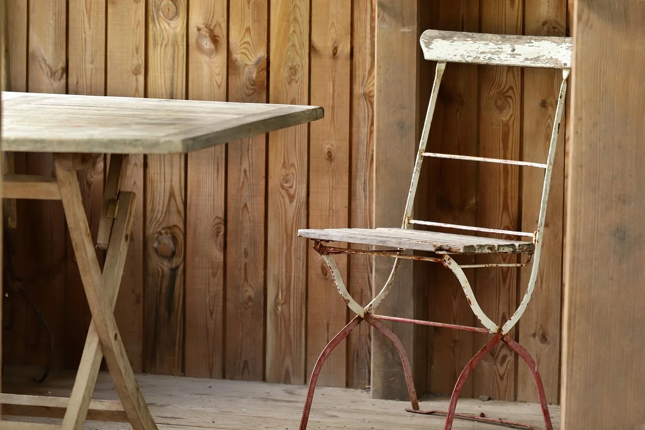 garden furniture, wooden furniture, chair, garden chair, balcony chair, balcony furniture, dandruff, arbor, seating, wood, garden furniture, garden furniture, wooden furniture, wooden furniture, wooden furniture, wooden furniture, wooden furniture, garden chair. What actually fits into a tiny outdoor living space?